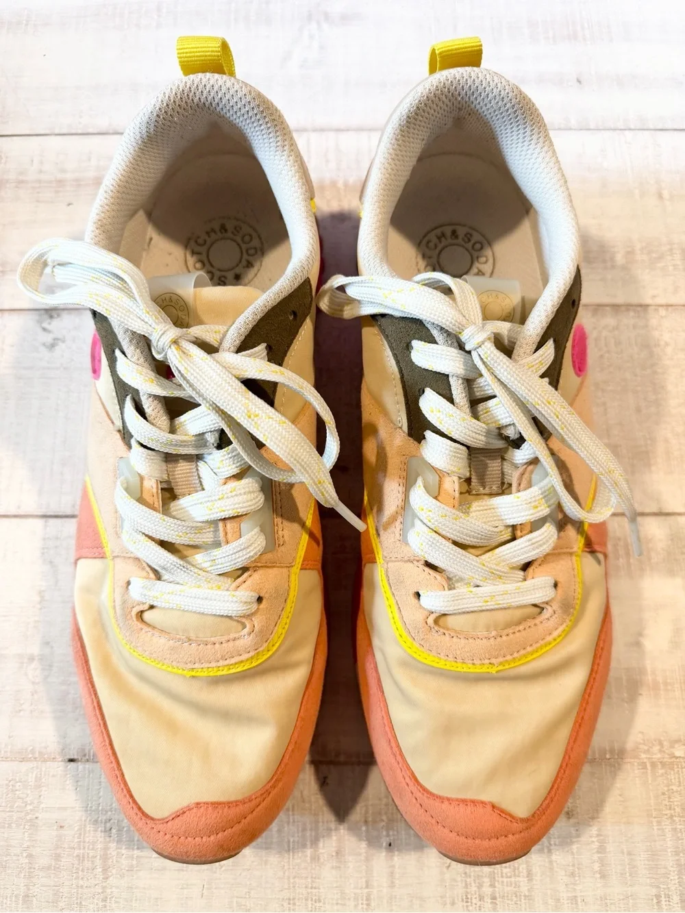 Scotch & Soda VIVI Sneakers EU 42 Bright Neon Coral Pink Men’s 8.5 Women’s 10.5
